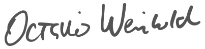 Unterschrift Octavio Weinhold